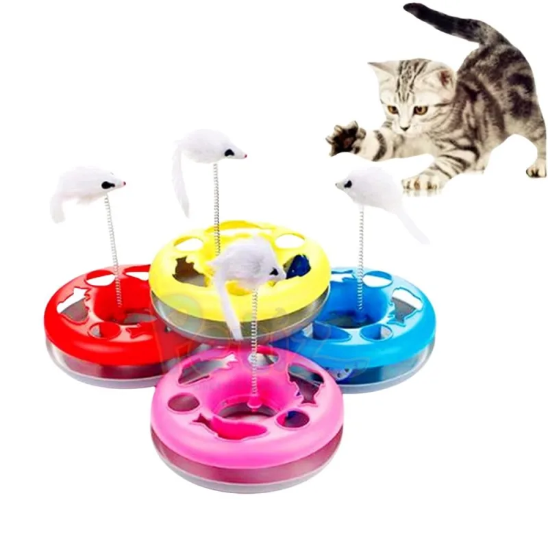 Jouet interactif pour chat avec souris 5 couleurs